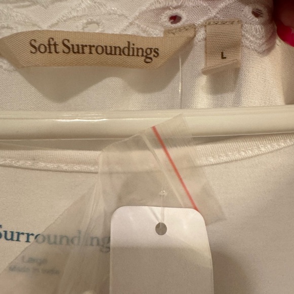 NWT Soft Surroundings ICON Melissani tunic and tank. White. Size large. - Picture 8 of 10
